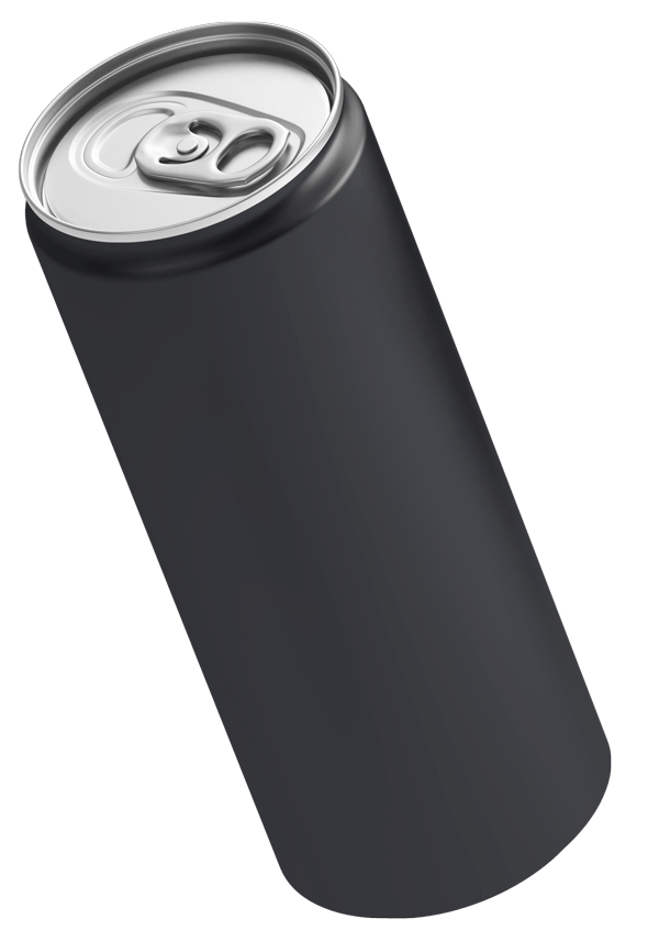 Can Mockup Black