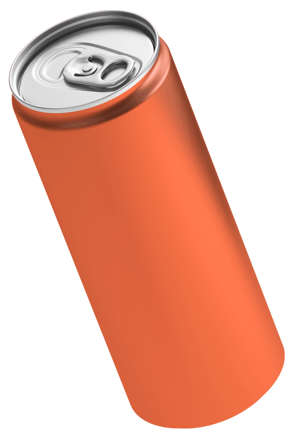 Can Mockup Orange
